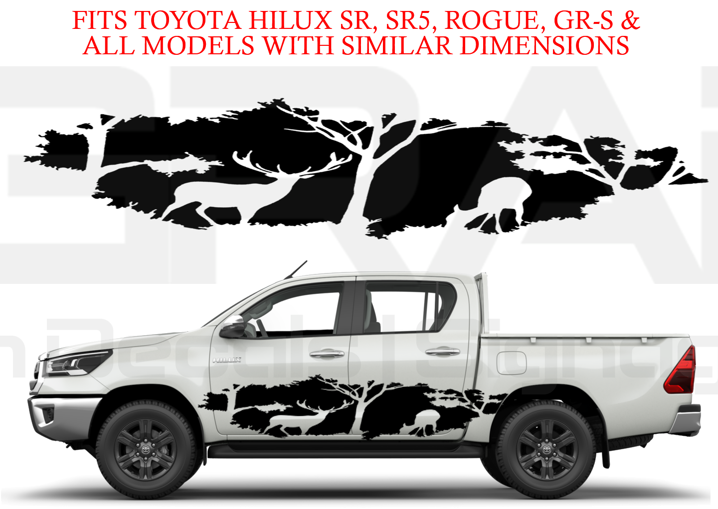 Toyota Hilux Hunter XL Side Decals