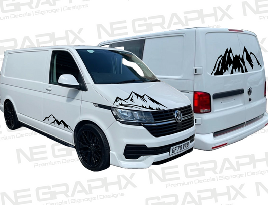 Universal Camper Van Mountain Decal Bundle