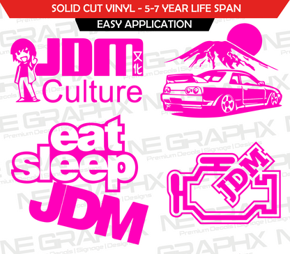 JDM Decal Sticker Pack 4x