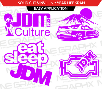 JDM Decal Sticker Pack 4x