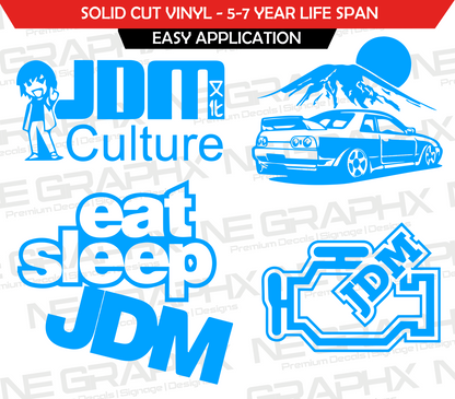 JDM Decal Sticker Pack 4x