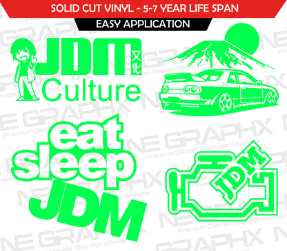 JDM Decal Sticker Pack 4x