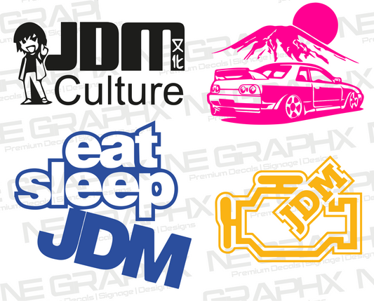 JDM Decal Sticker Pack 4x