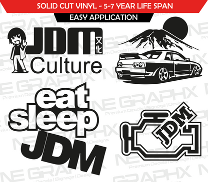 JDM Decal Sticker Pack 4x