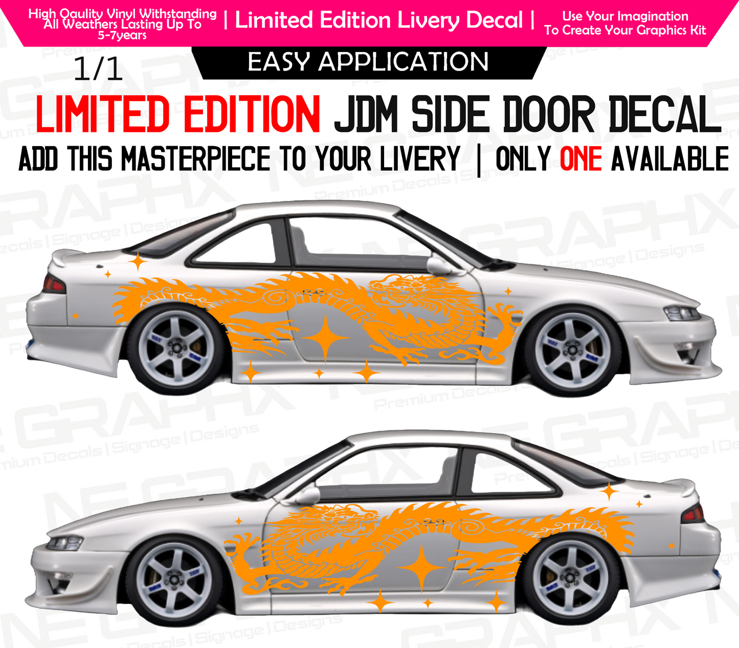 Limited Edition JDM Dragon Decal