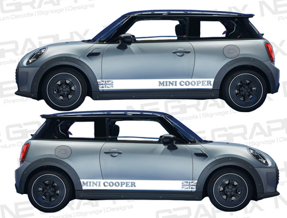 Mini Cooper x Union Jack Side Door Decals