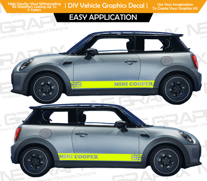 Mini Cooper x Union Jack Side Door Decals