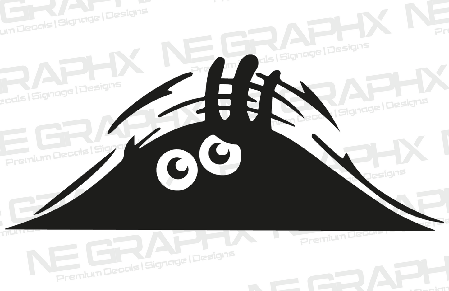 Peeking Monster Decal