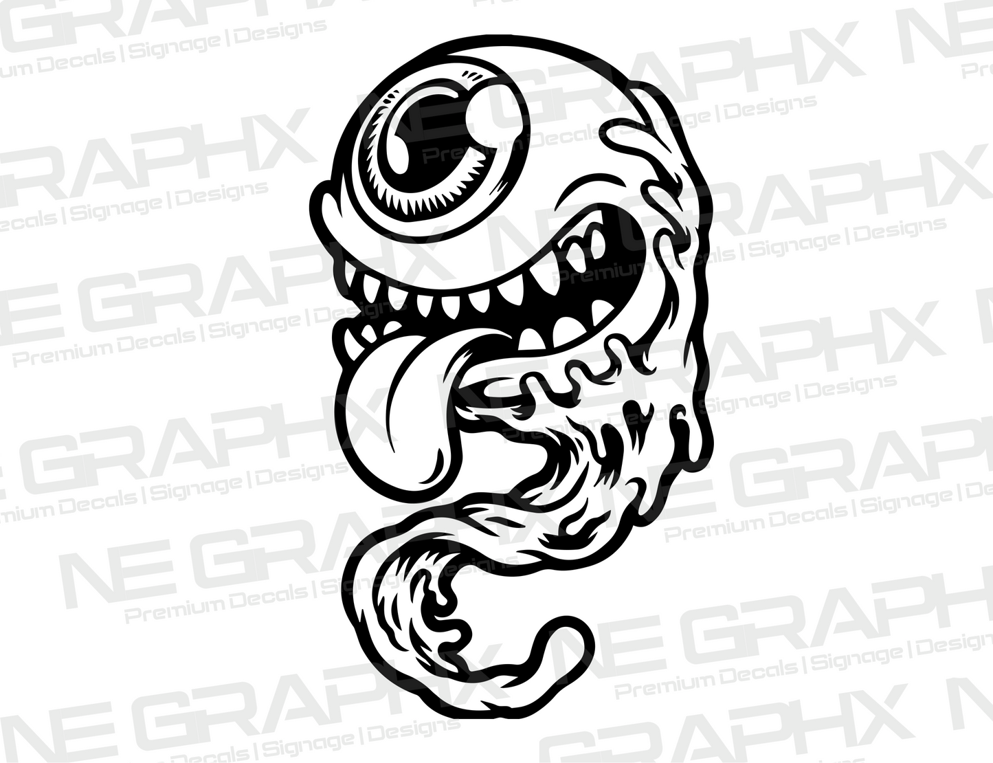 Eye Ball Monster Decal