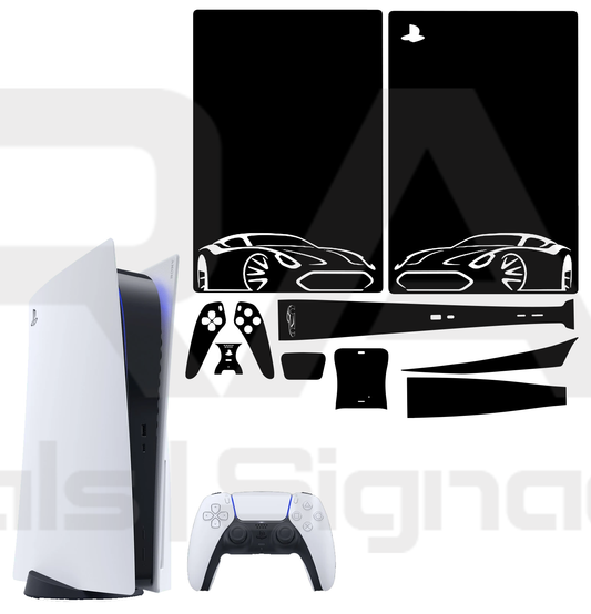 Playstation Car Racing Vinyl Skin + Controller | Digital Edition