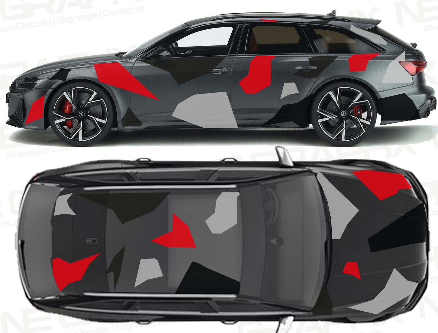 Audi RS6 Full Car Camo Decal Kit 2002-2025