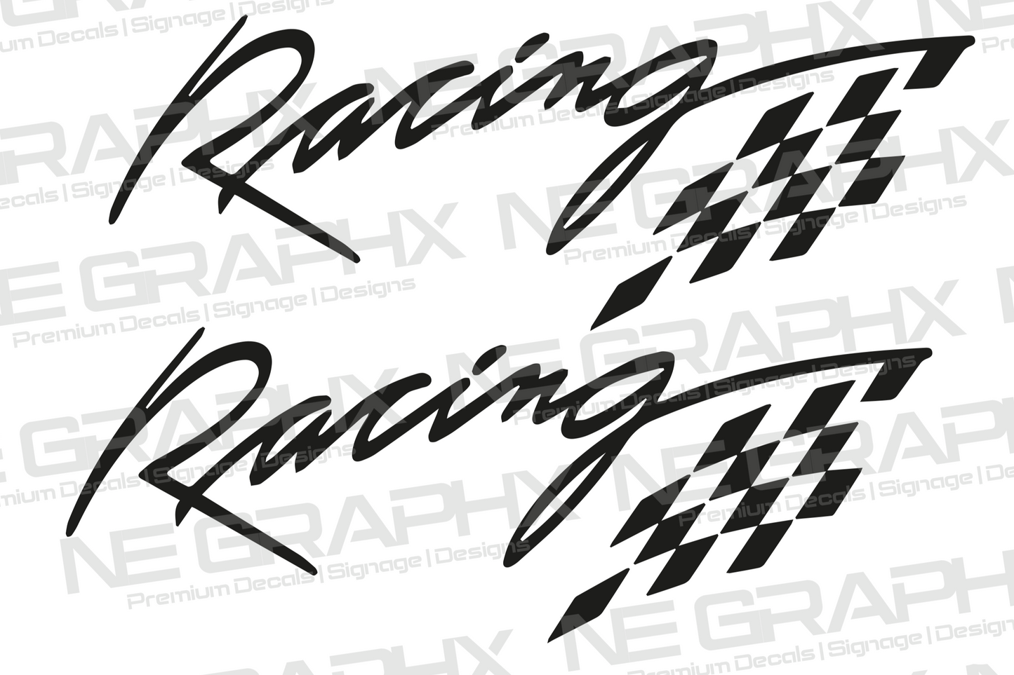 Racing Flag Decals