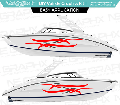 Speed Boat / Boat Side Decal Sticker