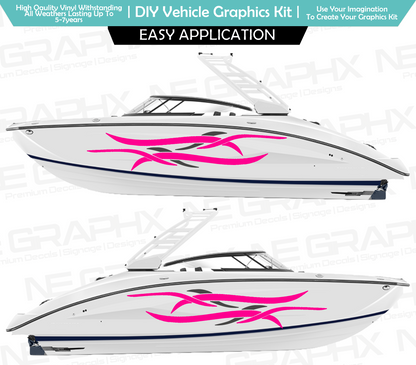 Speed Boat / Boat Side Decal Sticker