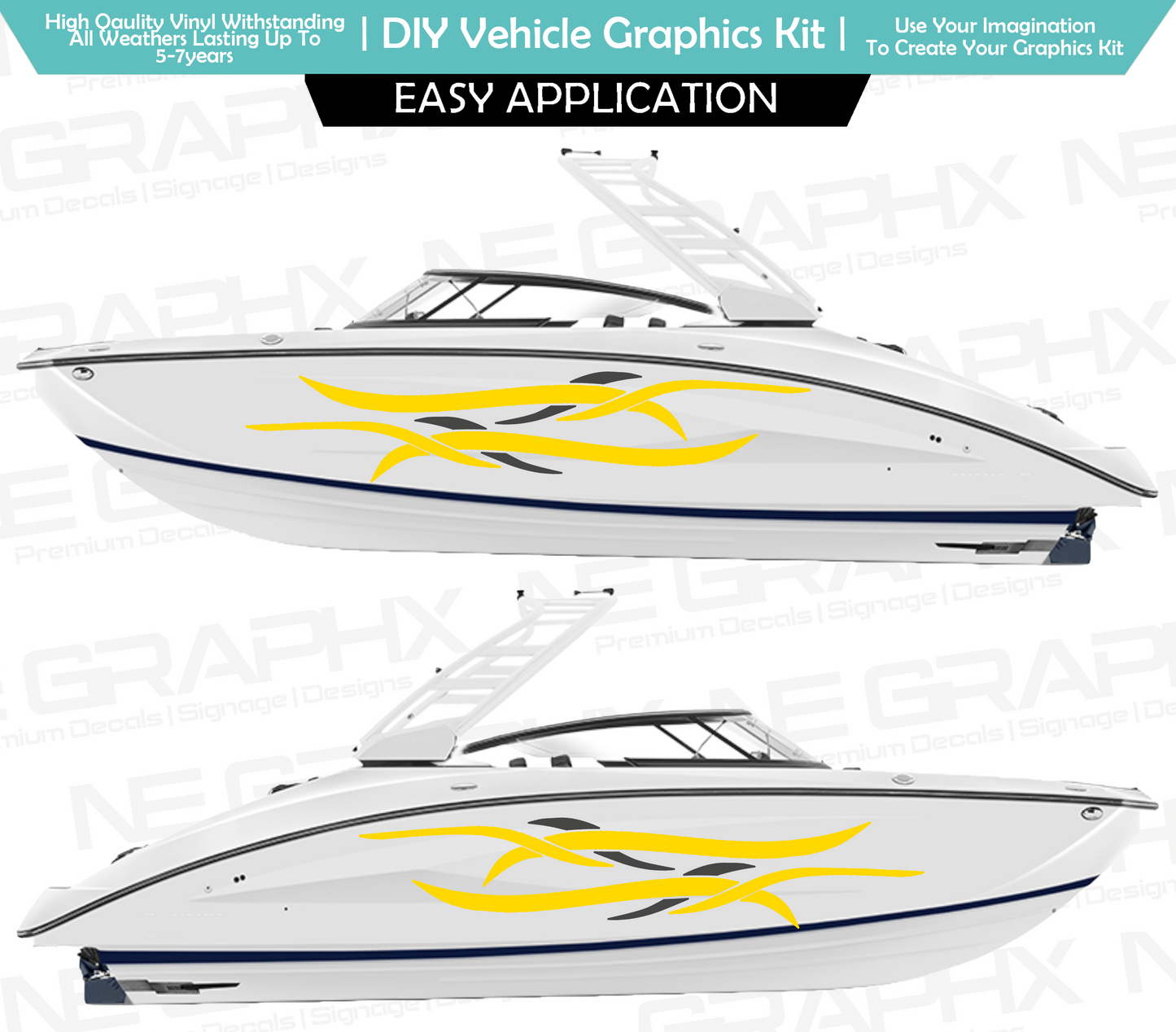 Speed Boat / Boat Side Decal Sticker