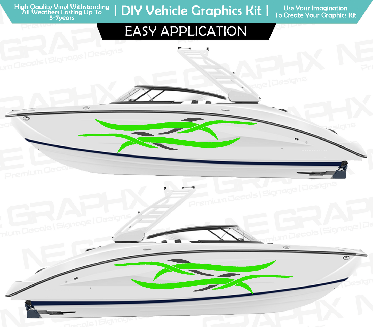 Speed Boat / Boat Side Decal Sticker