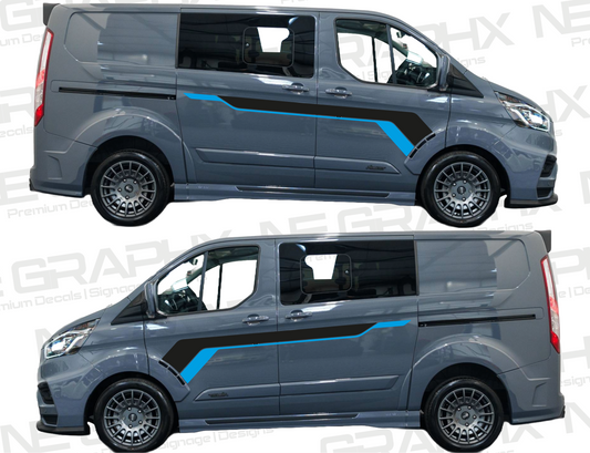 Ford Transit Custom MSRT Side Door Decals