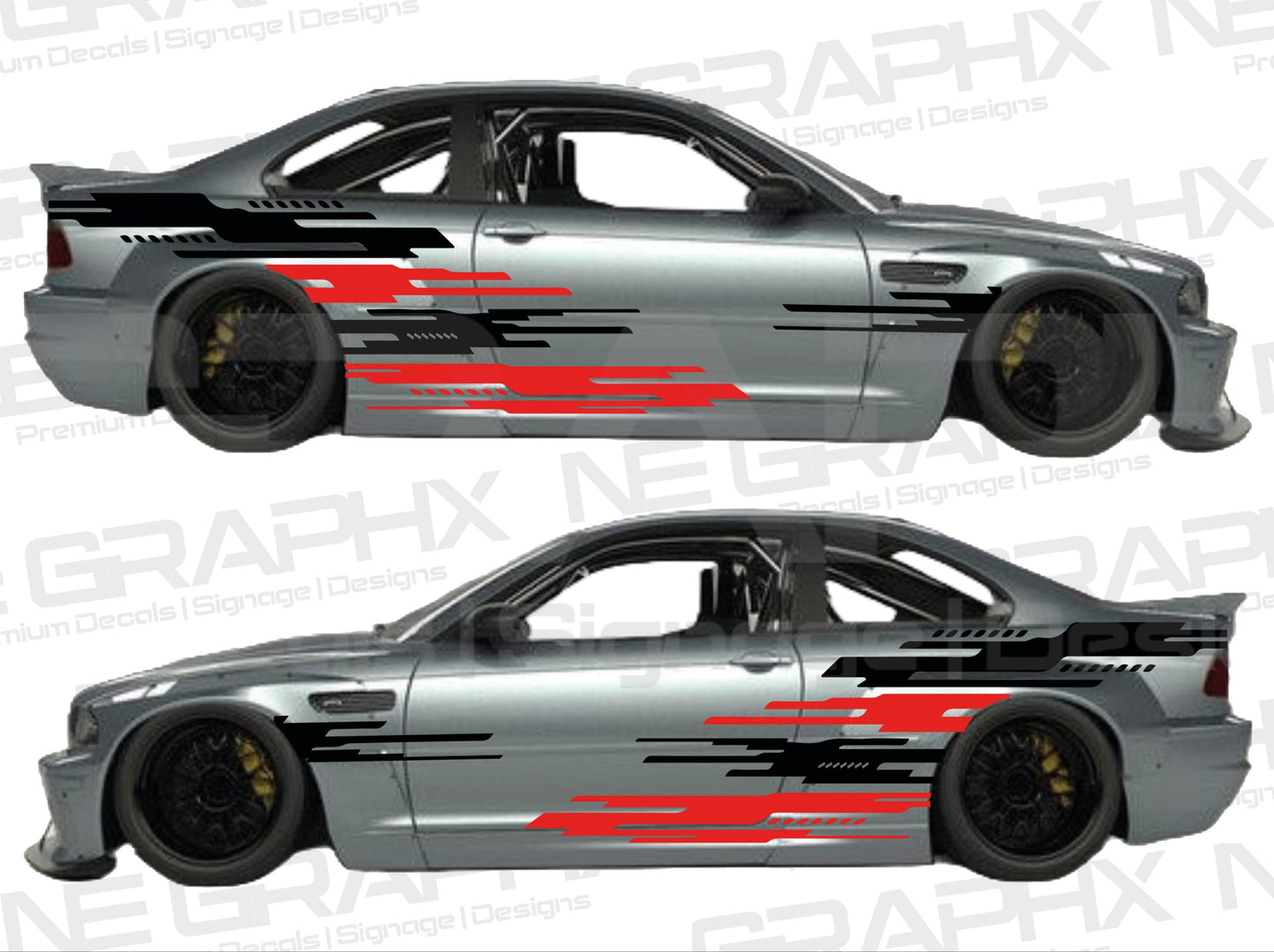 Universal Abstract Racing Decals