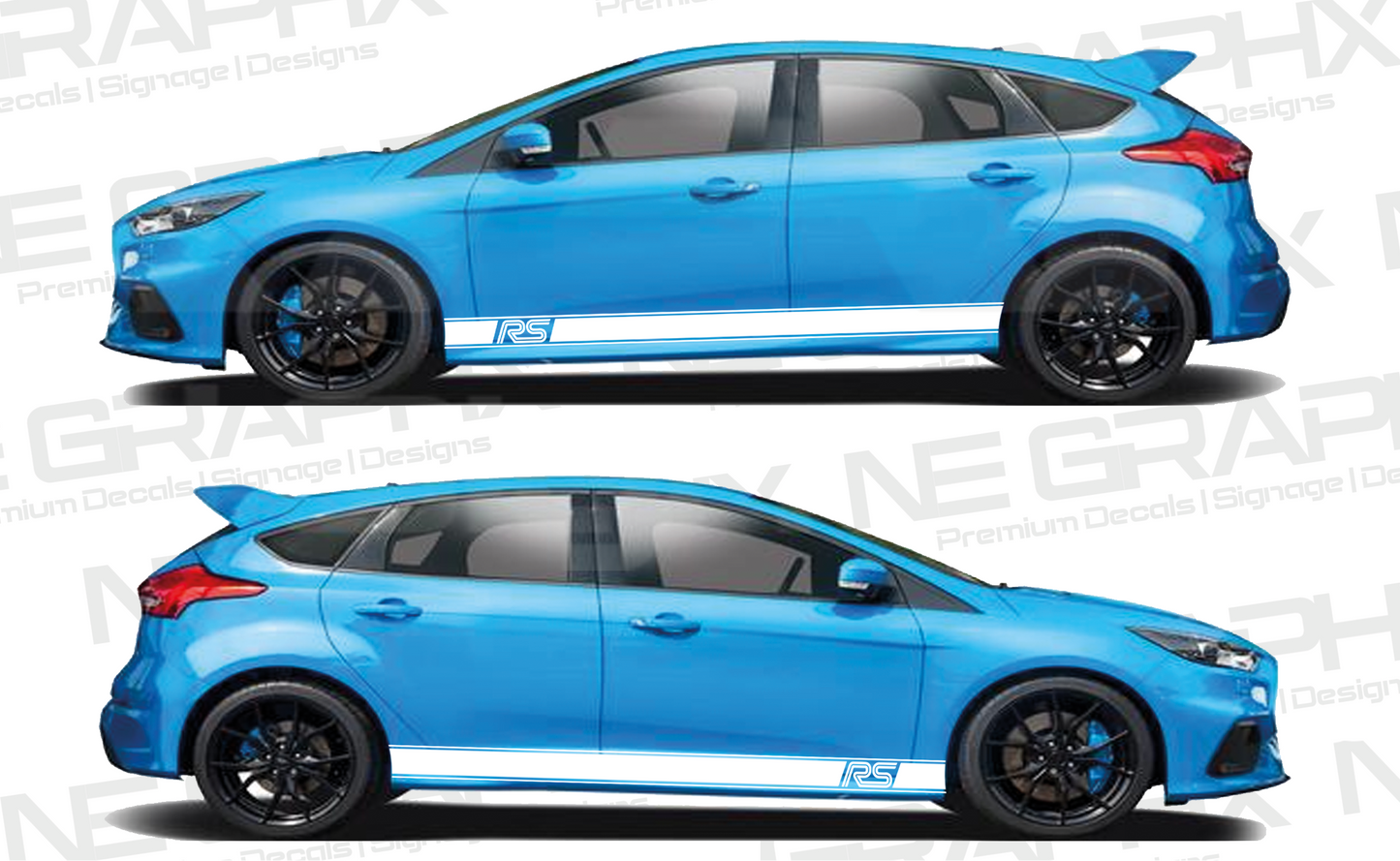 Ford Focus RS MK3 Side Stripes