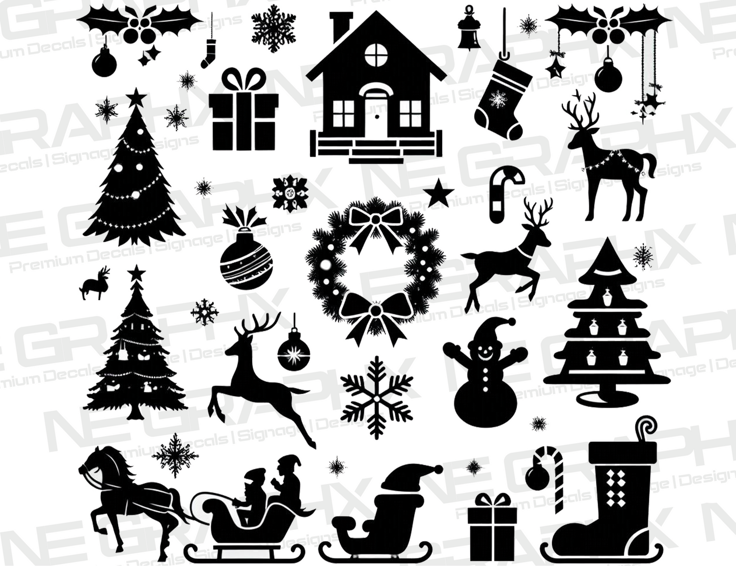 Christmas Window/Wall decal 15”x15”