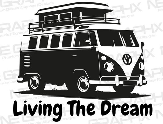 Living The Dream Motorhome/Campervan Decal