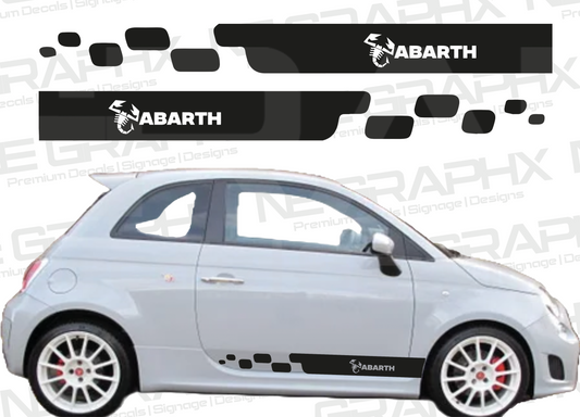 Fiat "Abarth" Short Racing Side Stripes