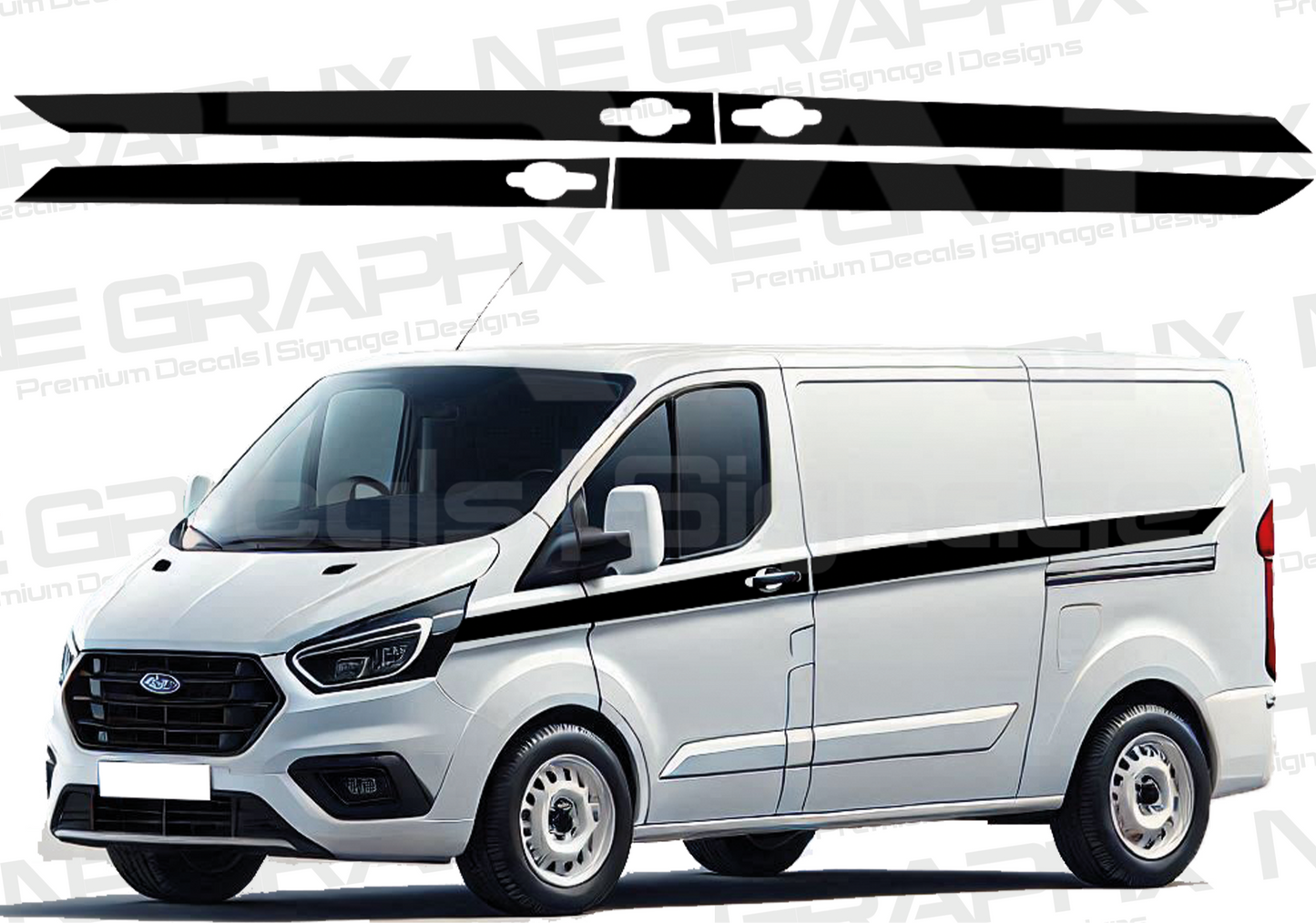 Ford Transit Custom XL Side Door Decal