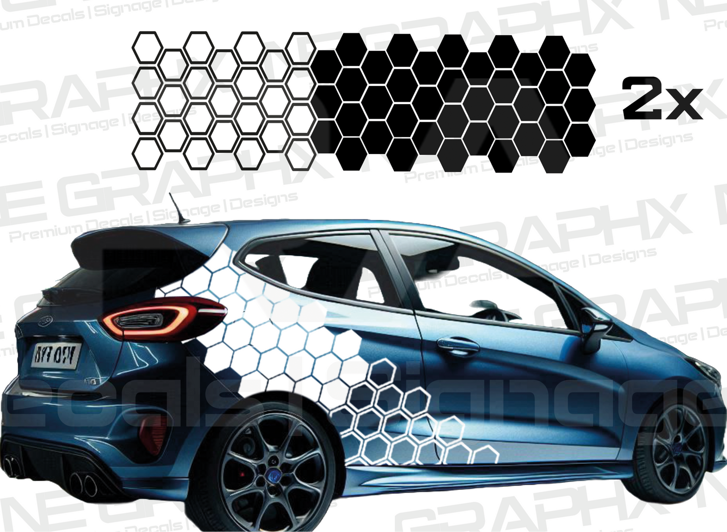 Universal Hex/Honey Comb Decal Kit #3