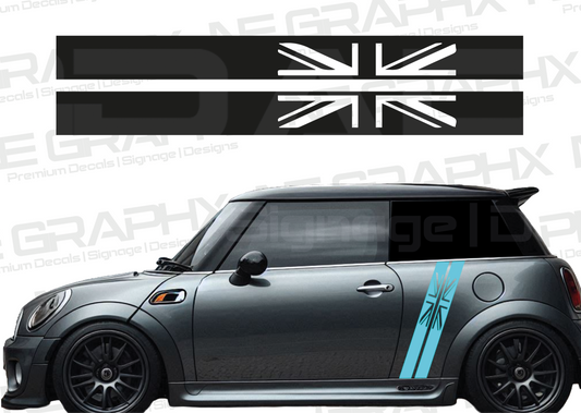 Mini Cooper Union Jack Side Door Decals