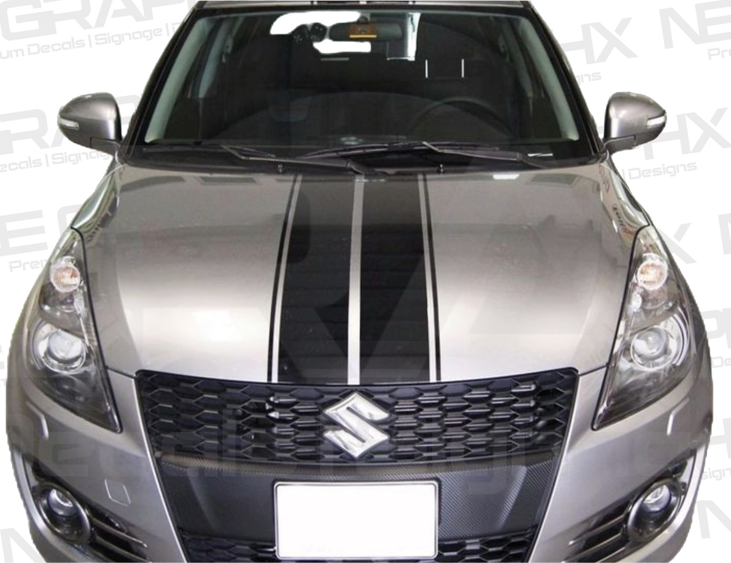 Suzuki Swift Bonnet Stripes 2010-2017