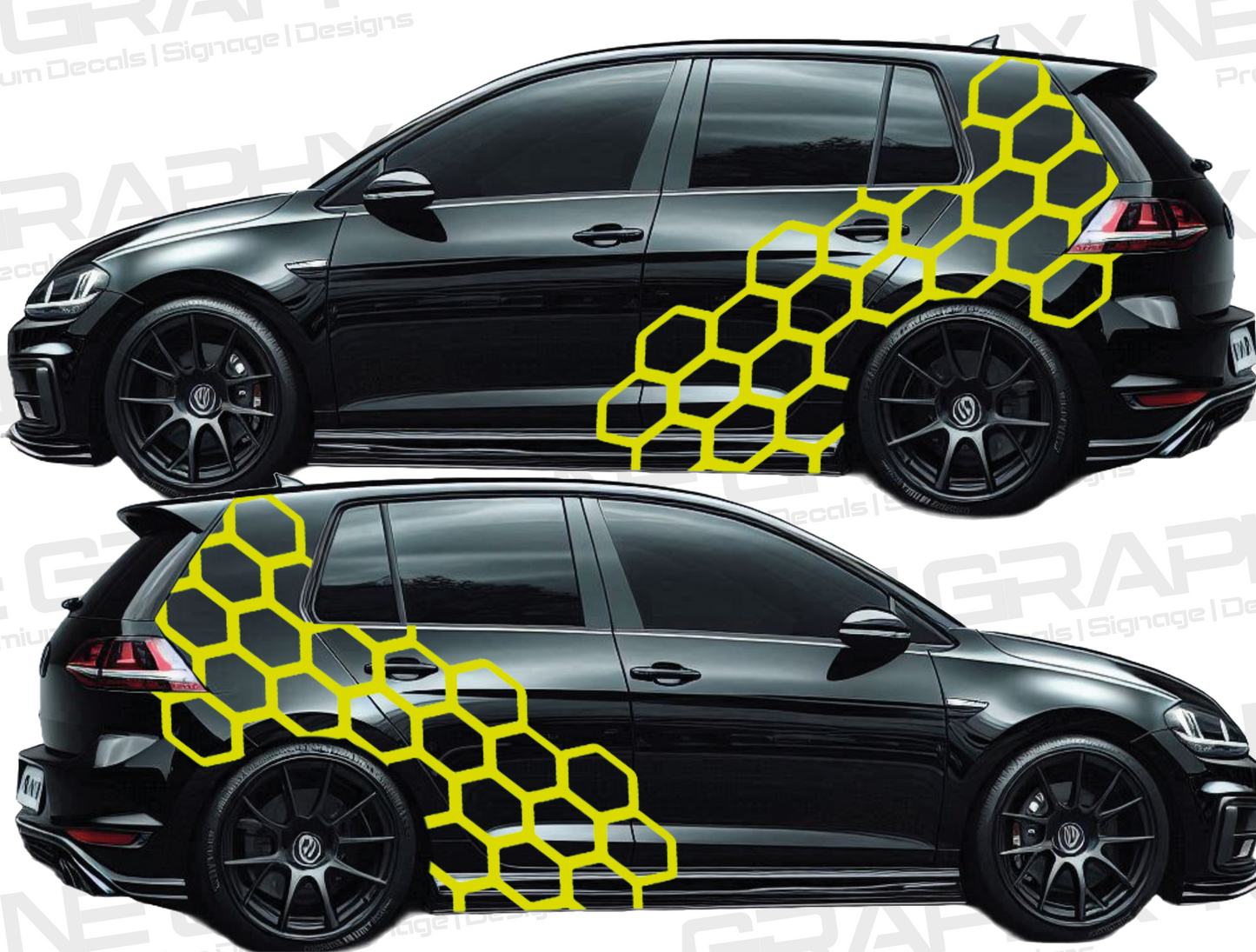 Universal Hex/Honey Comb Decal Kit #2