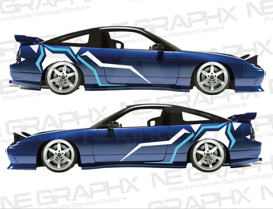 Universal Lightening Abstract Racing Decals