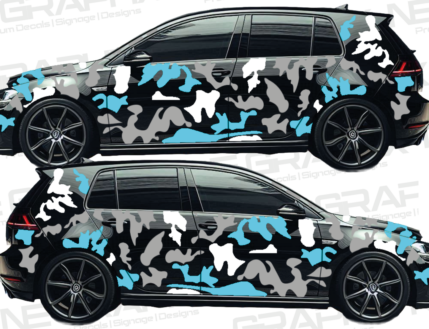 Universal Car Camouflage Full Complete Vinyl Graphics Kit