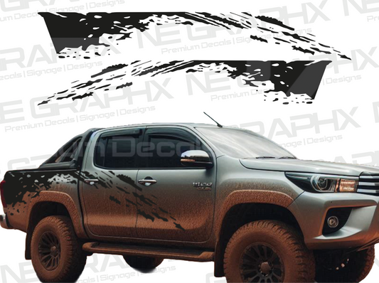 Toyota Hilux Mud Side Decals