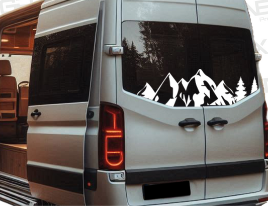 Campervan/Motorhome Mountain Decal 2.0