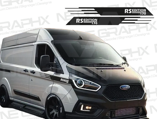 Ford Transit Custom RS Edition Side Wing Decals