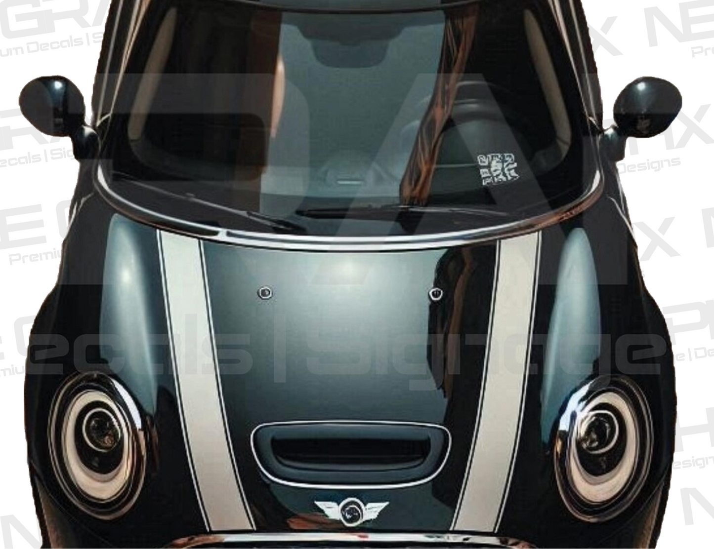 Mini Cooper "MB2" Bonnet Stripes