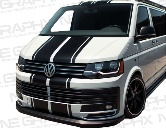 VW Transporter Bonnet Stripes