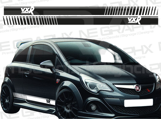 Vauxhall Corsa VXR Side Stripe Decals