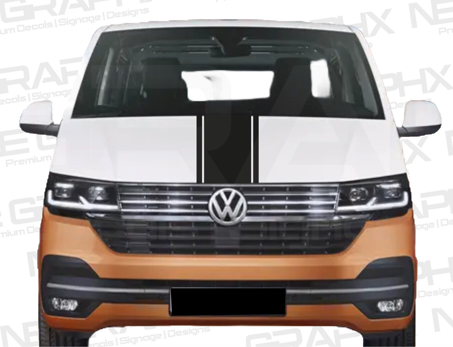 VW Transporter Bonnet Stripes