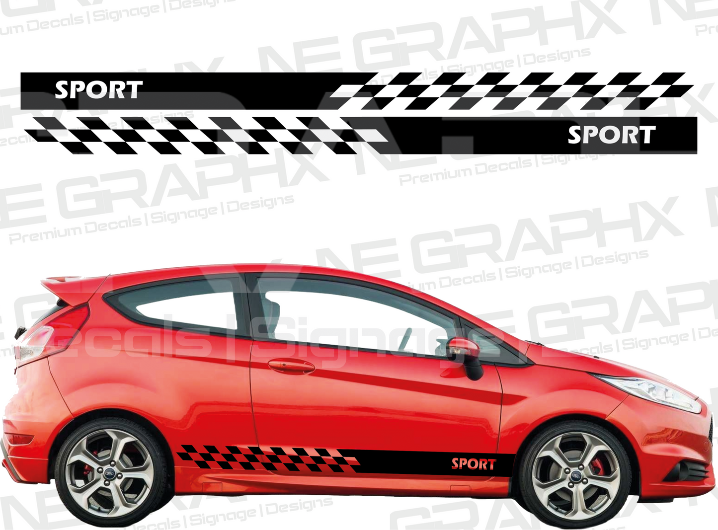 Ford Fiesta Sport Racing Decals