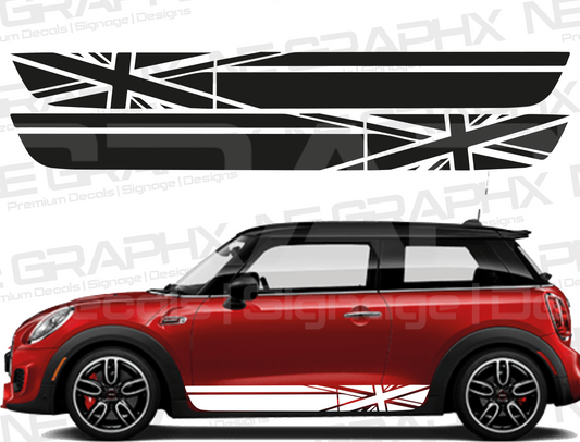 Mini Cooper Countryman Union Jack Side Stripes