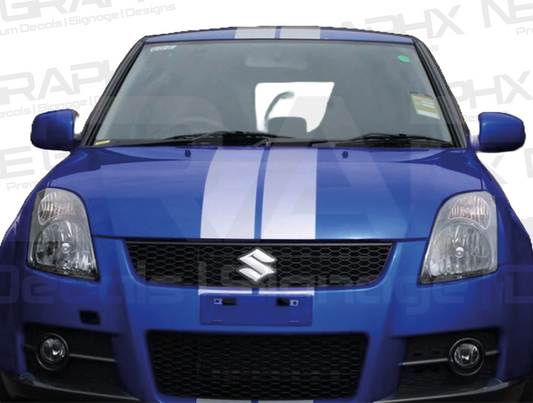 Suzuki Swift Bonnet Stripes