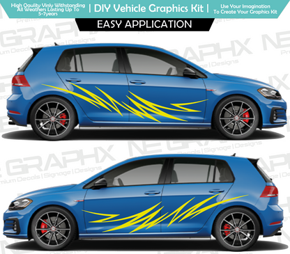 Universal Zig Zag Car Decals