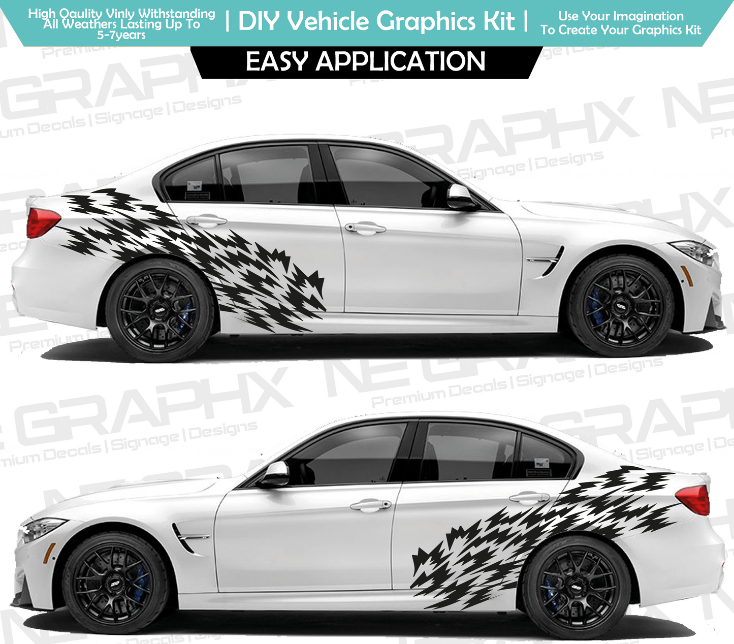 Universal Staggered Pattern Decal Kit