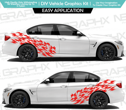 Universal Staggered Pattern Decal Kit