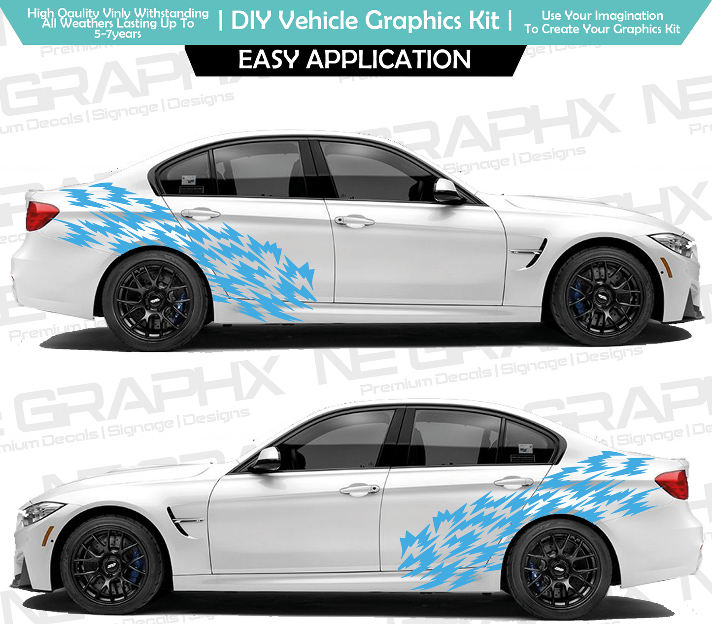 Universal Staggered Pattern Decal Kit