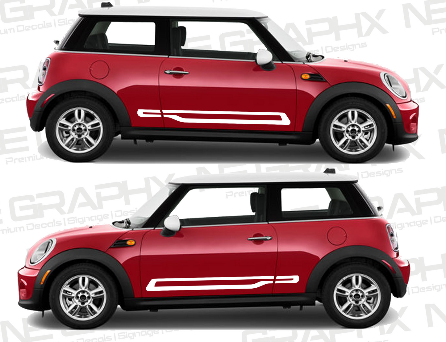 Mini Cooper F56/F57 Side Stripes