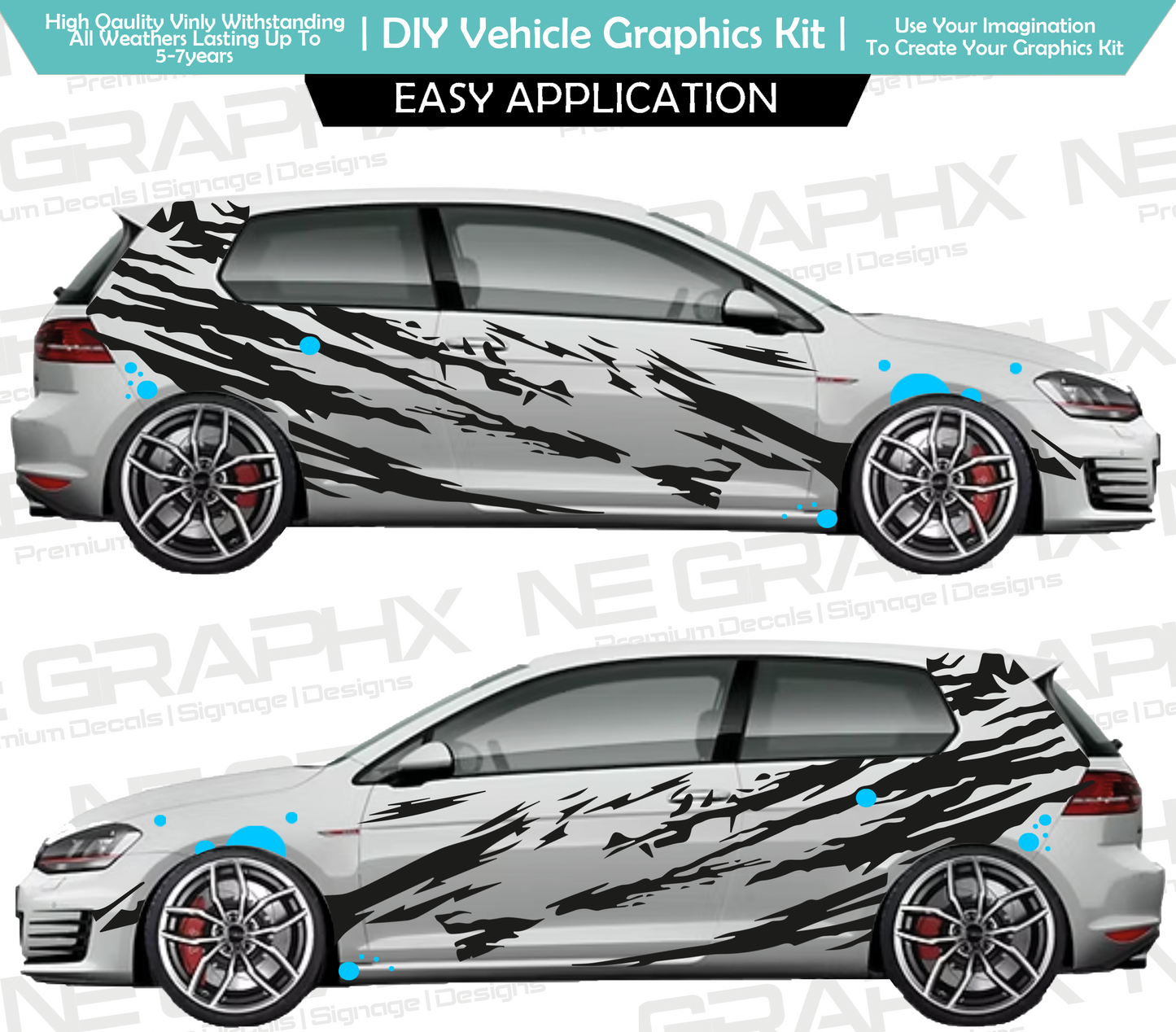 Universal Tiger Stripe Decal Kit