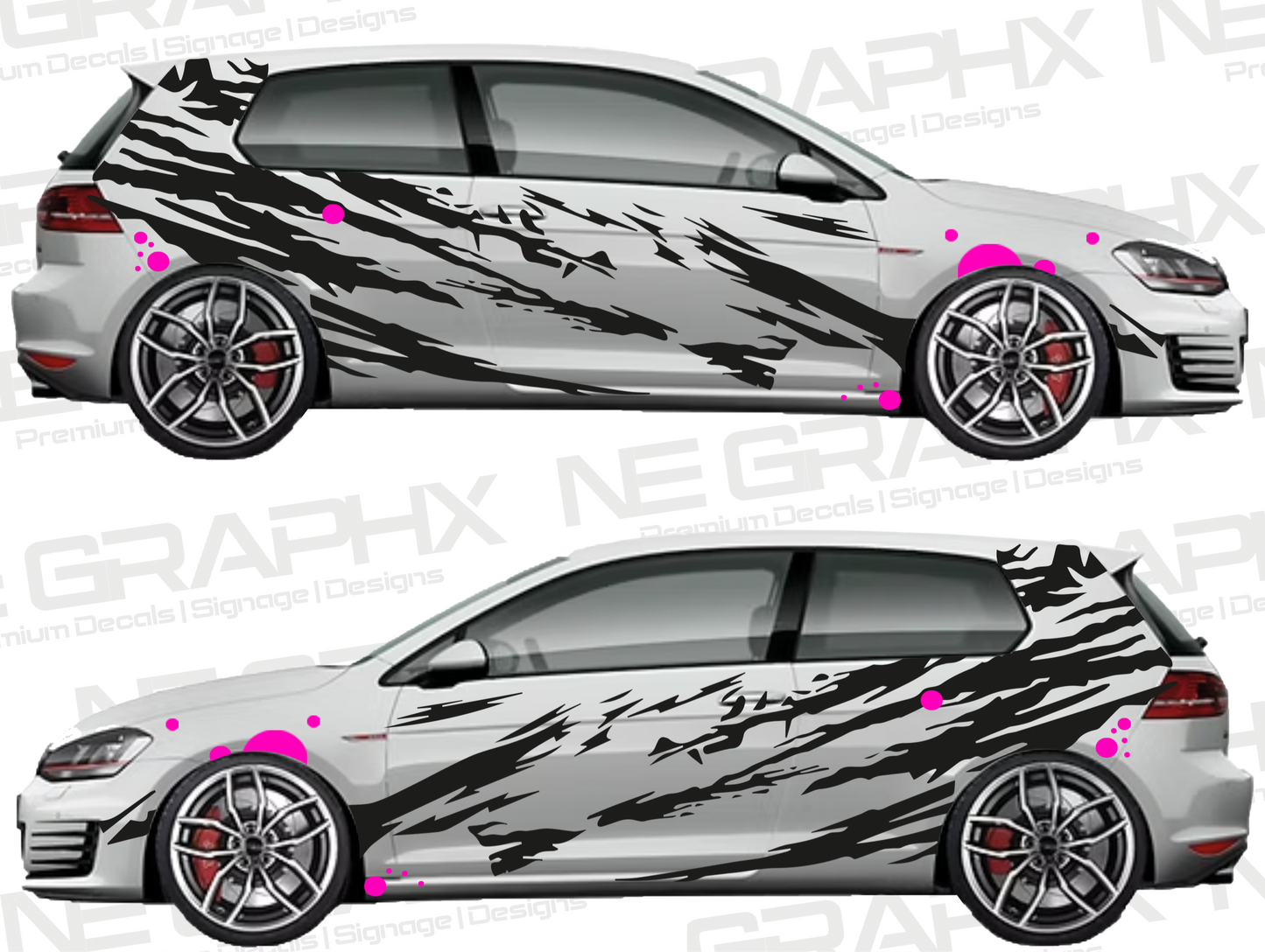 Universal Tiger Stripe Decal Kit